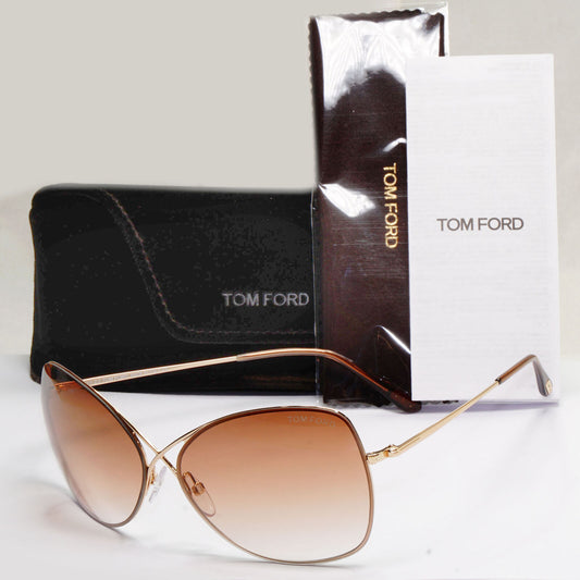 Tom Ford Sunglasses Colette Gold Brown Gradient FT0250 TF 250 28F 63mm