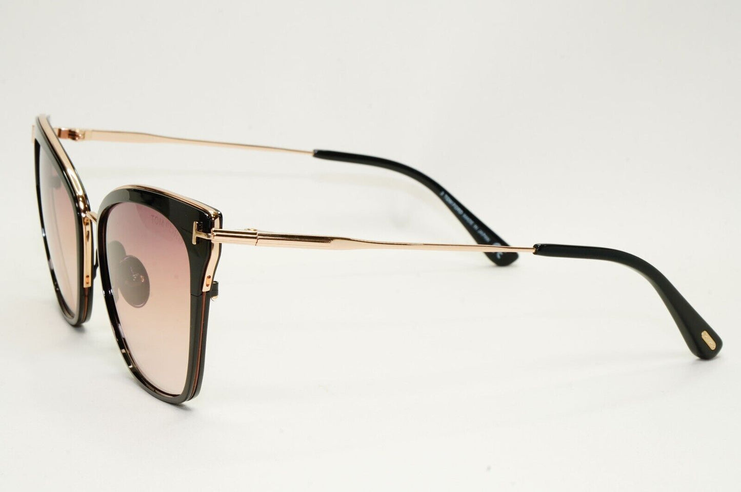 Tom Ford Sunglasses Faryn Titanium Black Gold Brown Gradient FT0843 TF 843 01F