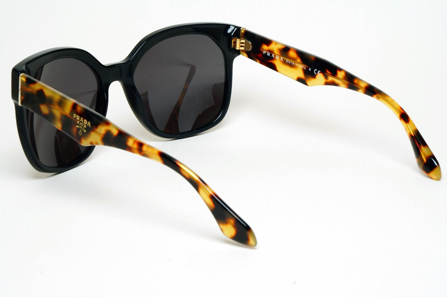Prada Sunglasses 2014 Black Brown Tortoise Square PR10RS SPR 10R 1AB-0A7 130225