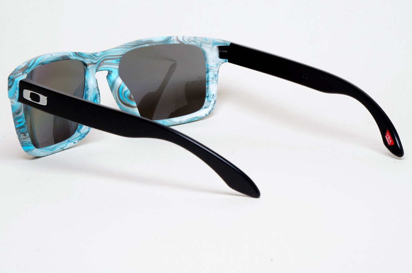 Oakley Sunglasses Holbrook Polarized Blue Sanctuary Swirl OO 9102 V855 57mm