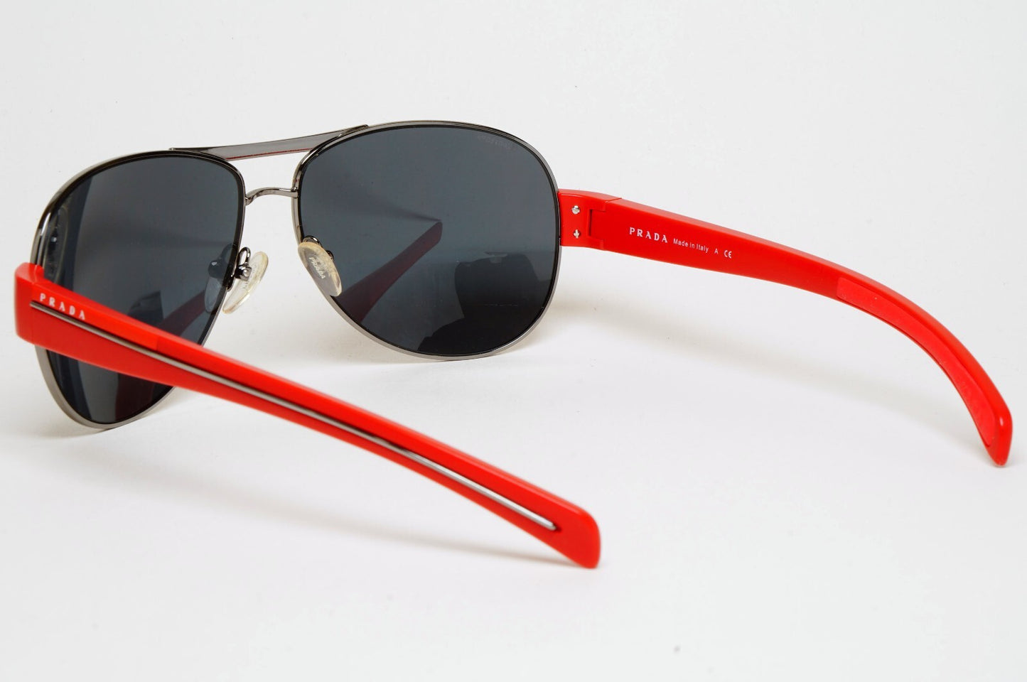 Prada Sunglasses 2010 Vintage Red Rossa Pilot PS51LS SPS 51L 6BF-1A1 62mm 070325