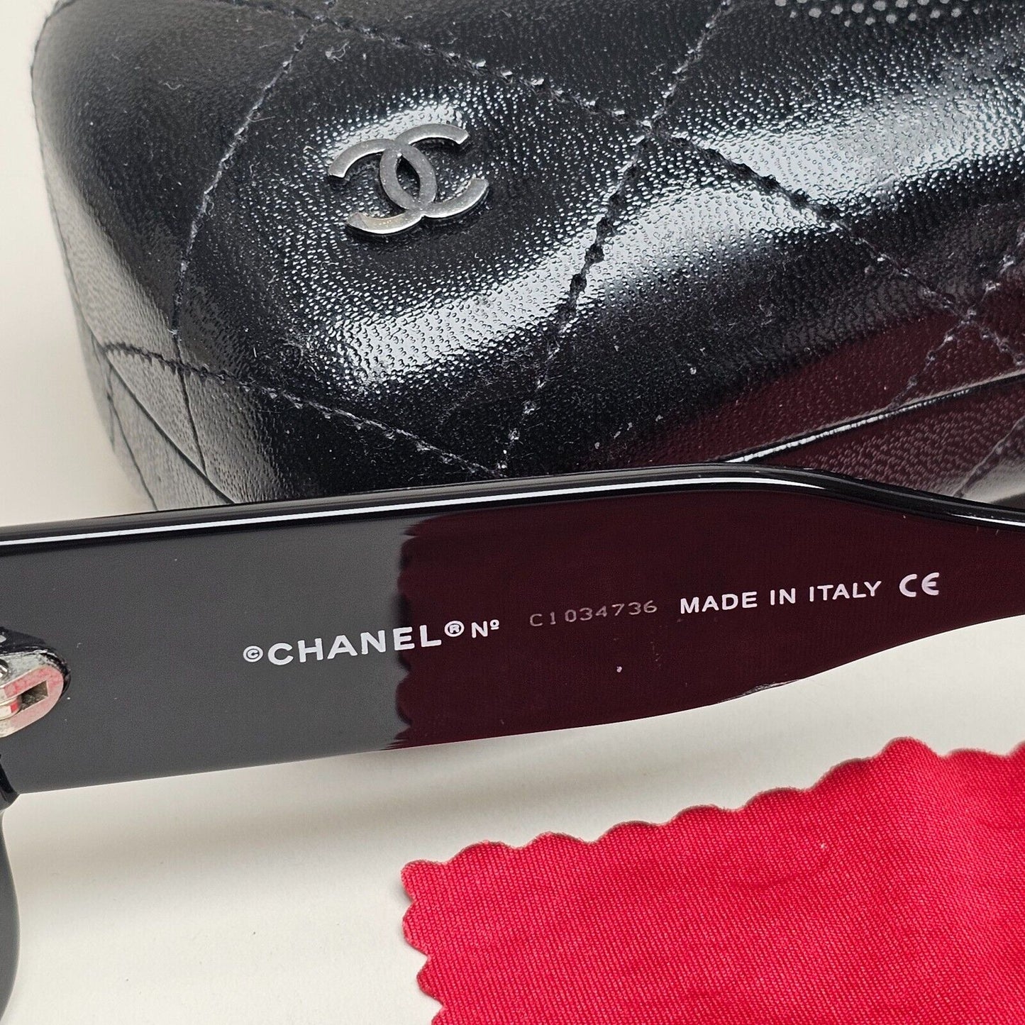 Chanel Sunglasses 2007 Vintage Square Quilted 5028 c.501/91 58mm 210125