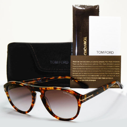 Tom Ford Sunglasses Austin-02 Brown Tortoiseshell Gradient FT0677 TF 677 52T