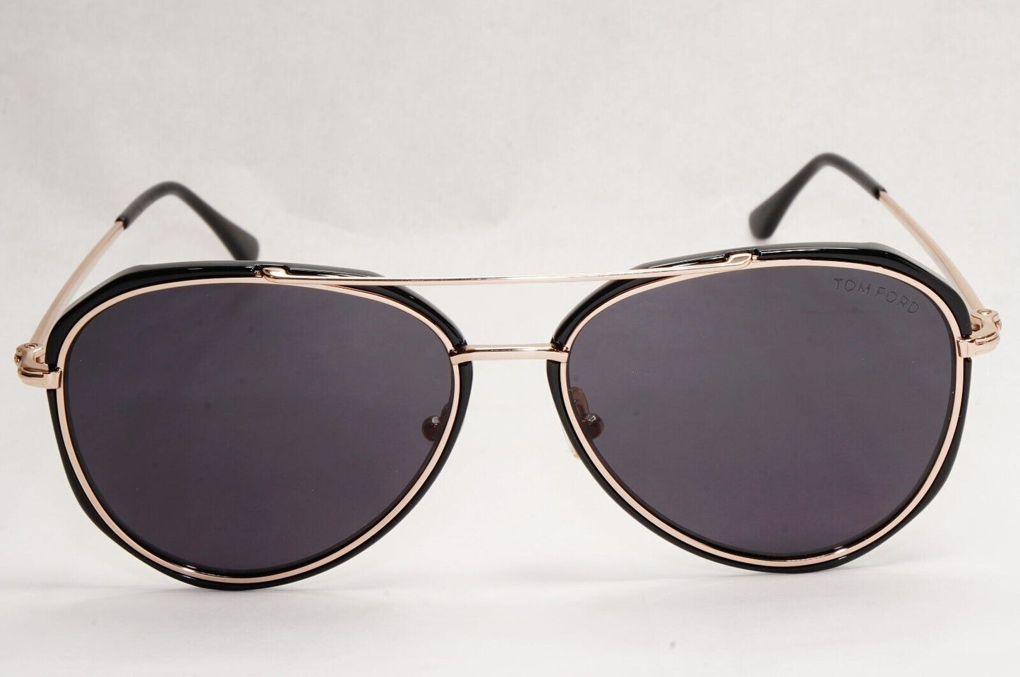 Tom Ford Sunglasses Vittorio Black Gold Pilot Large FT0749 TF 749 01A 60mm