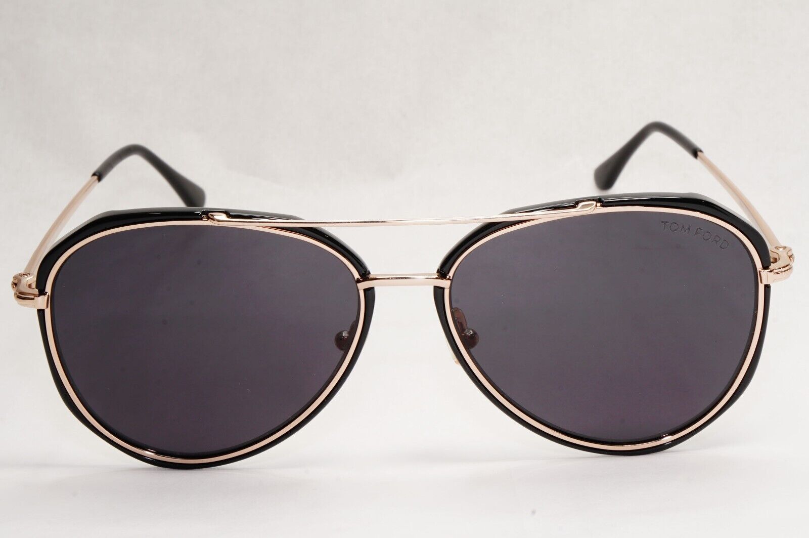 Tom Ford Sunglasses Vittorio Black Gold Pilot Large FT0749 TF 749 01A 60mm