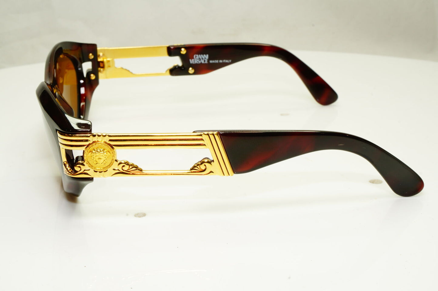 Gianni Versace 1996 Mens Vintage Gold Medusa Biggie Sunglasses MOD 488 COL 900