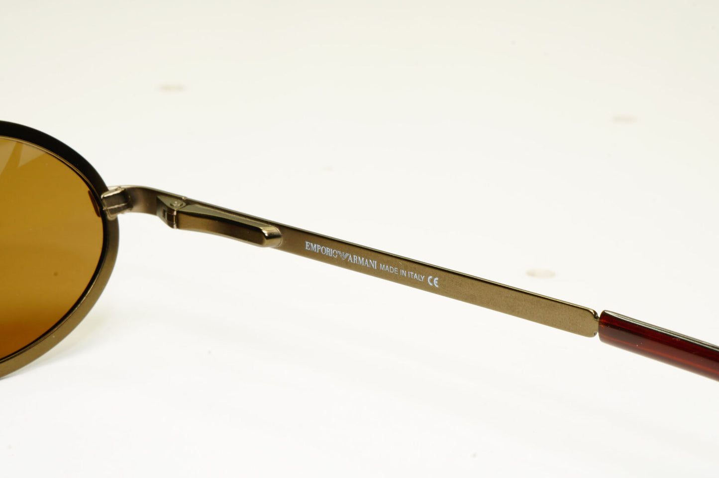 Emporio Armani 1997 Vintage Sunglasses Mens Womens Oval Bronze Metal 090-S 1029