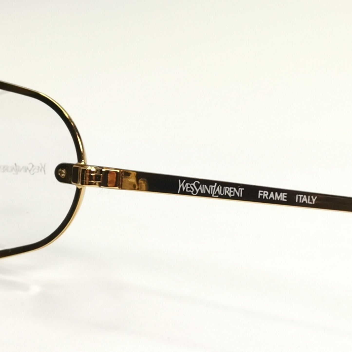 YSL 1988 Sunglasses Vintage Yves Saint Laurent Side Window Black Gold 4013 Y104