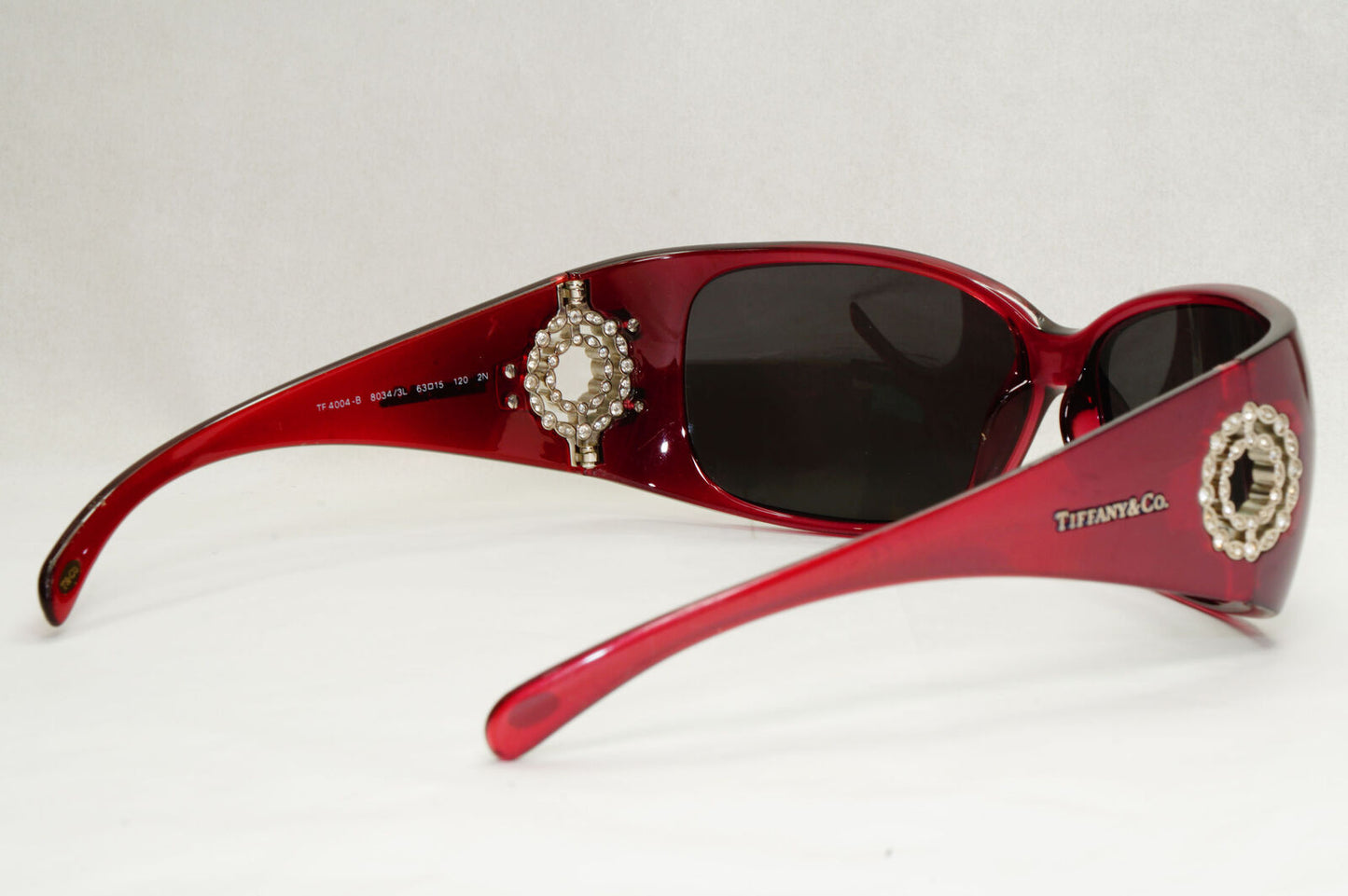 Tiffany & Co Sunglasses 2010 Vintage Dark Red Black TF 4004-B 8034/3L 270124