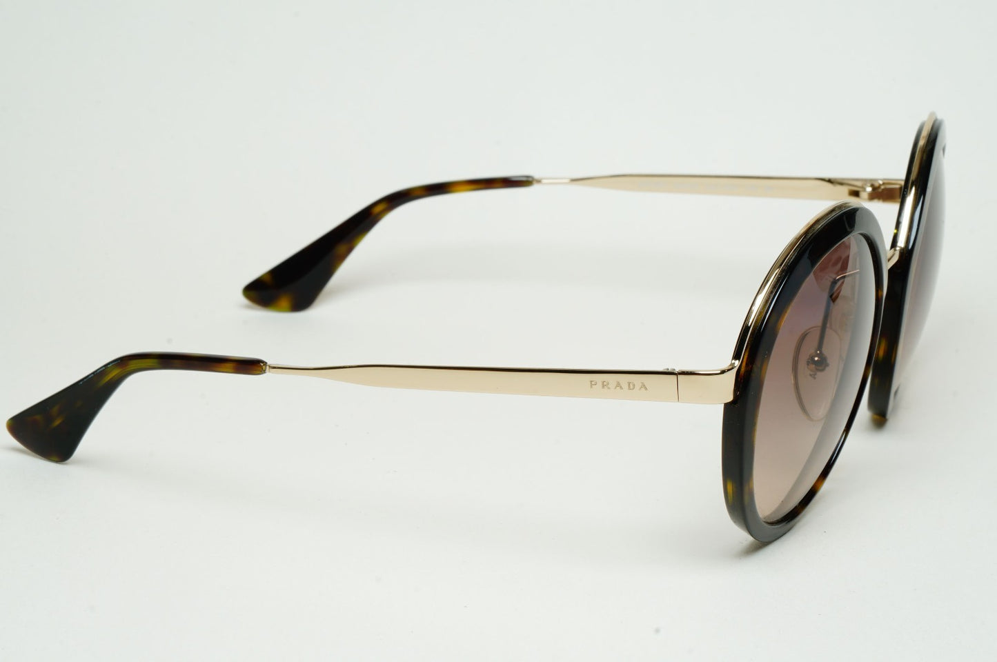 Prada Sunglasses Round Gold Brown Gradient PR50TS SPR 50T 2AU-3D0