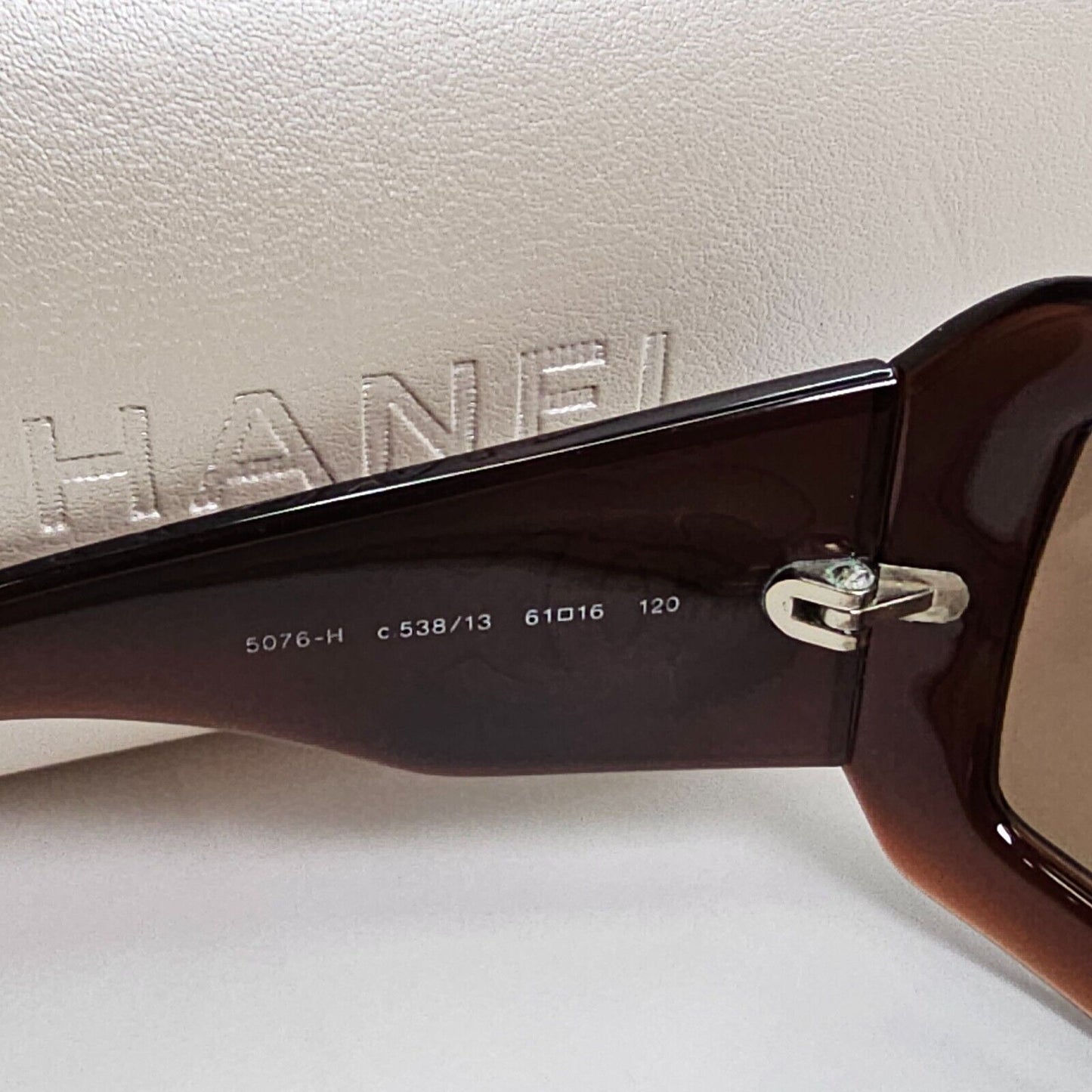 Chanel Sunglasses Mother of Pearl 2006 Vintage Brown 5076-H c.538/13 270324