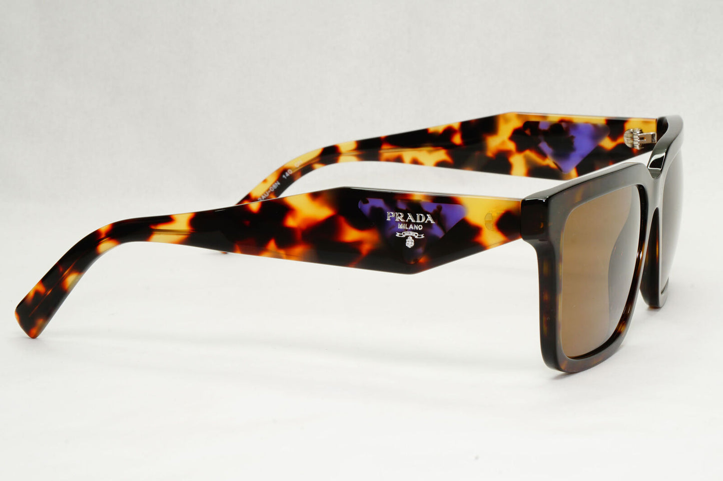 Prada Sunglasses Symbole Triangle Square Brown Tortois PR27YS SPR 27Y 2AU-08N