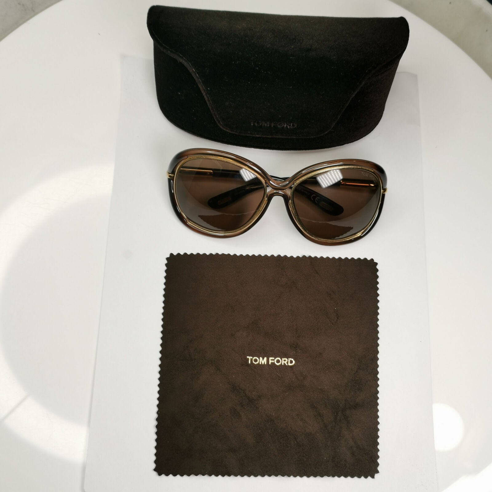Tom Ford 2008 Sunglasses Samantha Vintage Gold Brown TF 52  FT0052 692 280323