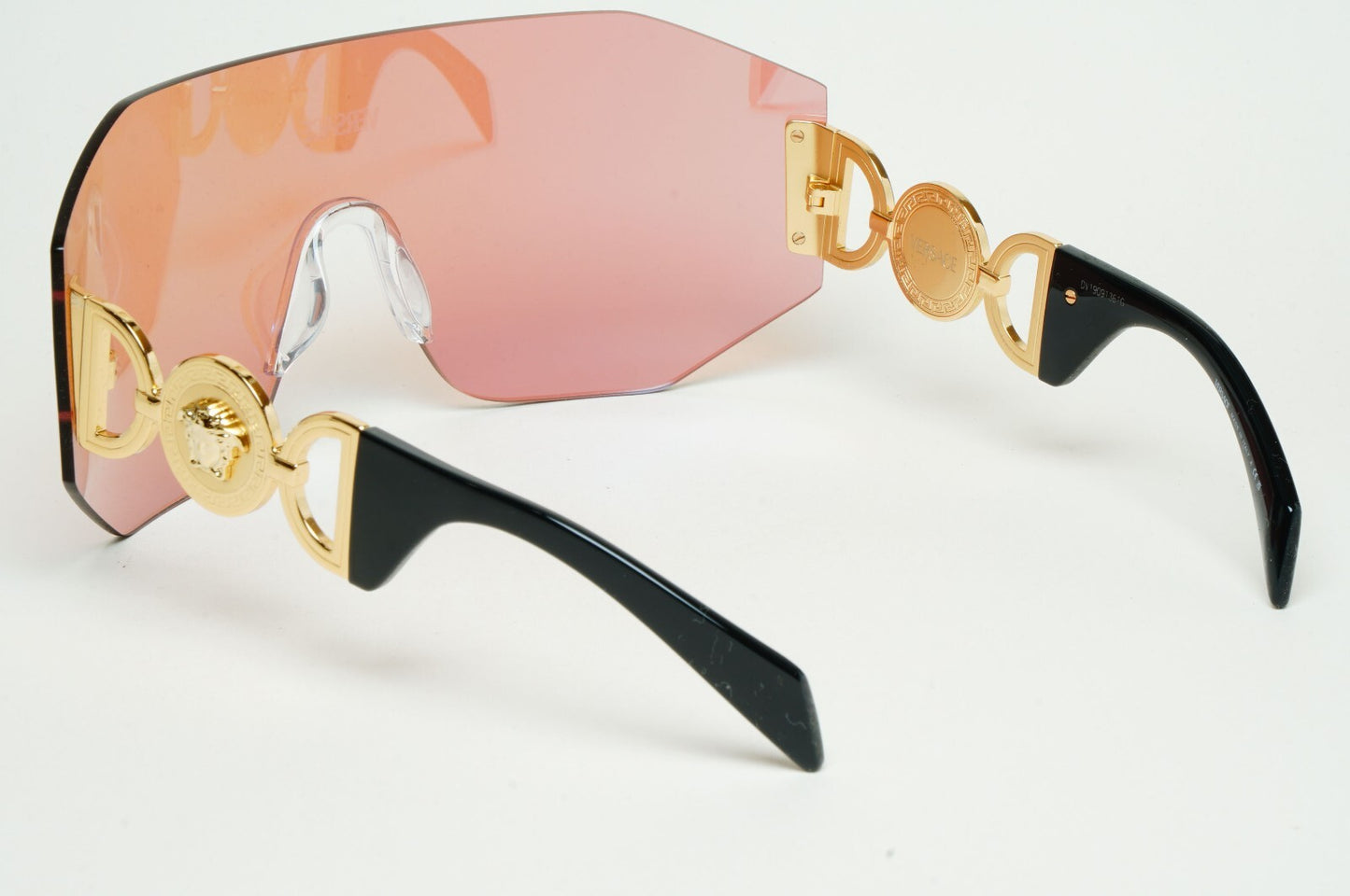 Versace Sunglasses Unisex Gold Medusa Shield Visor Ski Large MOD VE 2258 1002/MA