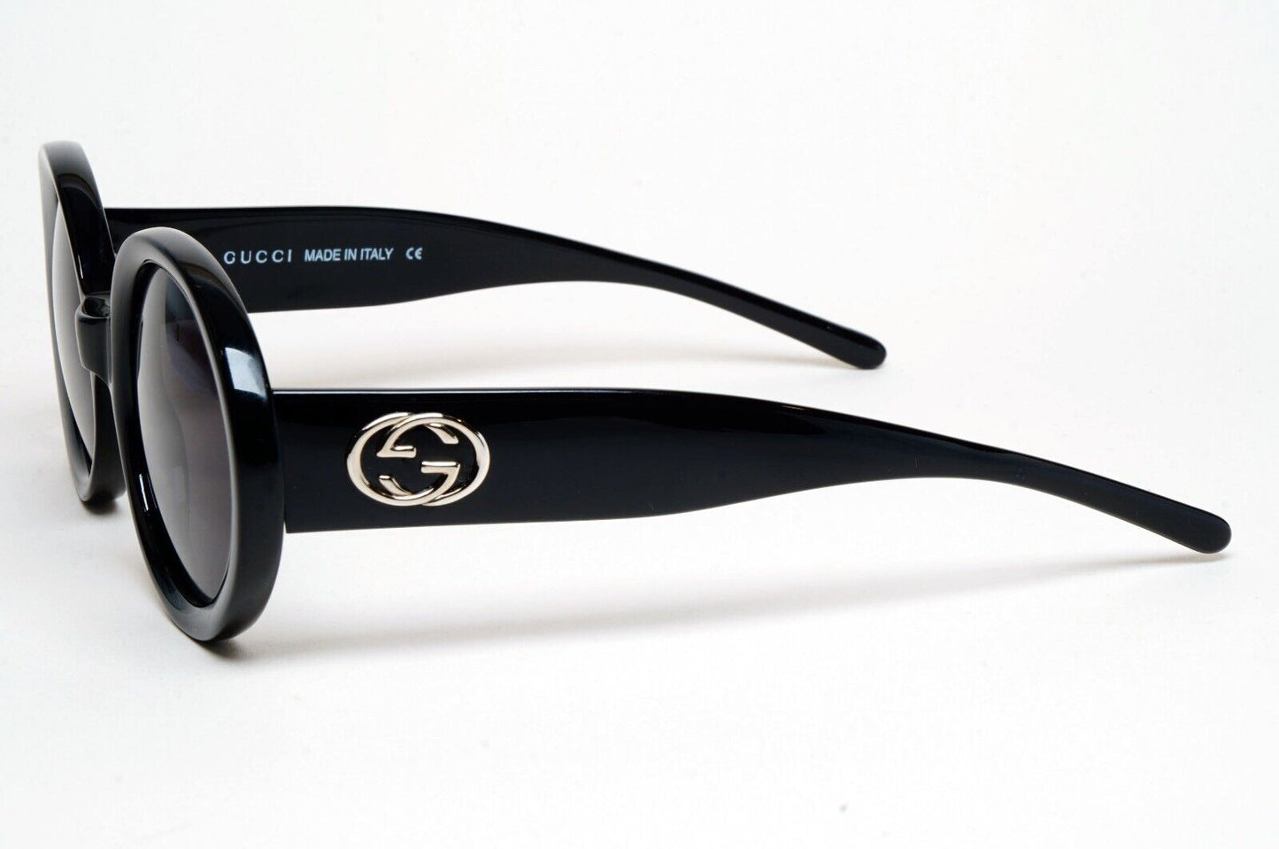 Gucci Sunglasses 1997 Vintage Black Oval Round Retro GG 2410/S 807 49mm 070125