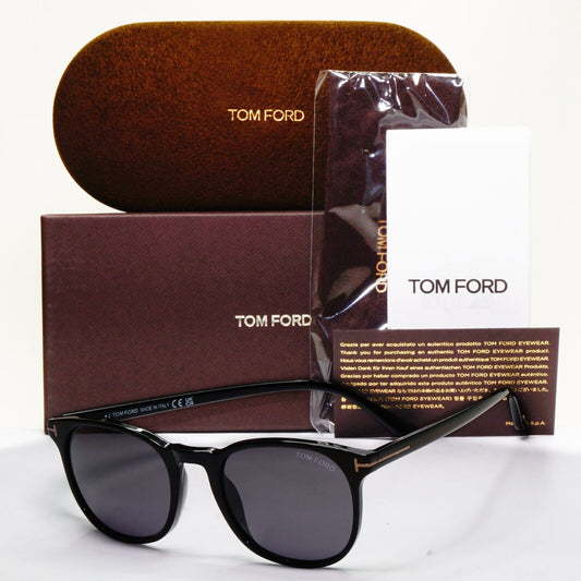 Tom Ford Sunglasses Ansel Black Glossy Square FT 0858-N TF 858-N 01A 51mm