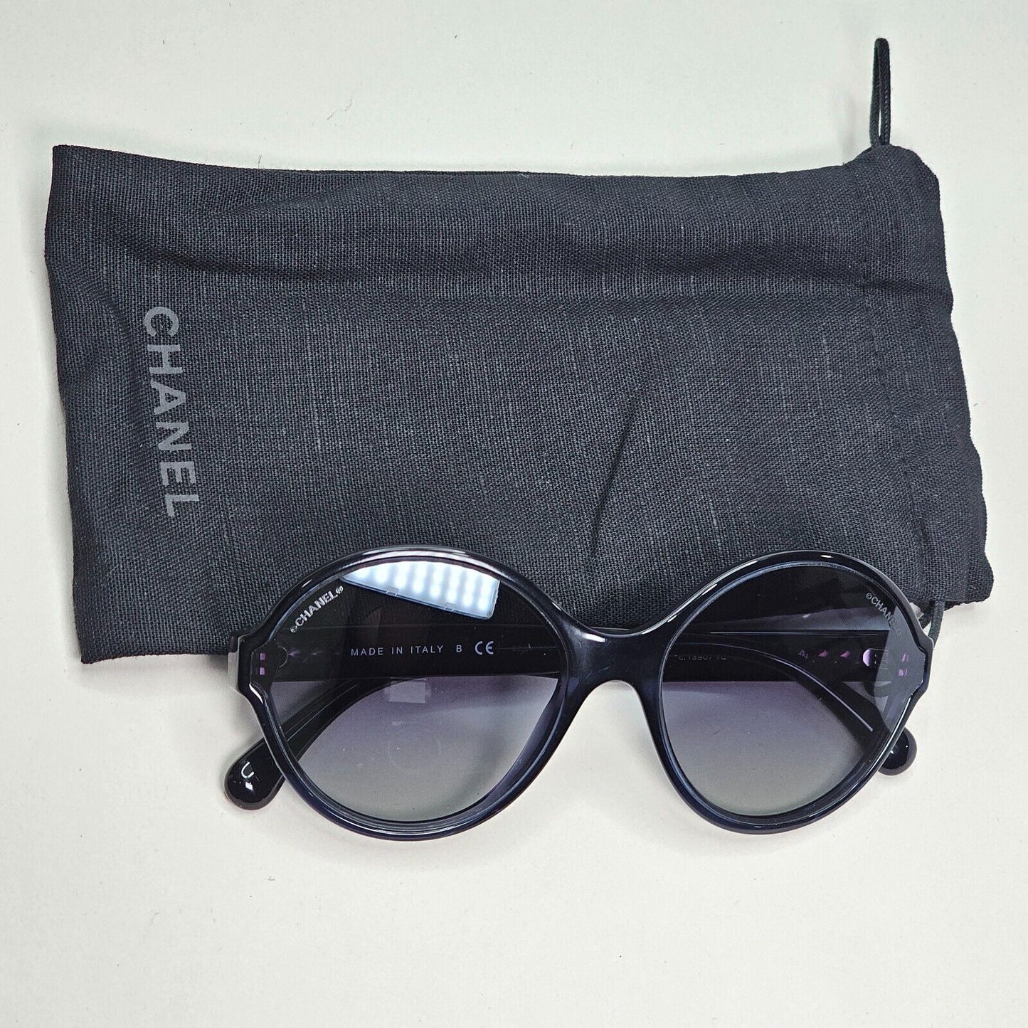 Chanel Sunglasses Dark Blue Gradient Round 5387 c.1390/1G 58mm