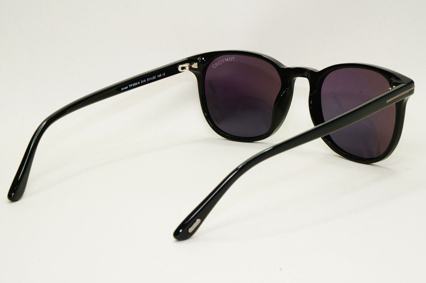 Tom Ford Sunglasses Ansel Black Glossy Square FT 0858-N TF 858-N 01A 51mm