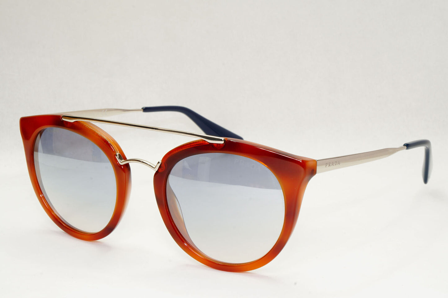 Prada Sunglasses Cinema Catwalk Brown Silver Mirror PR23SS SPR 23S USE-5R0