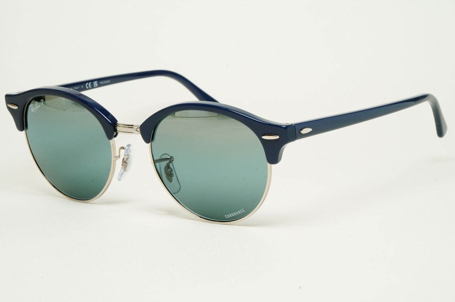 Ray-Ban Sunglasses Clubround Polarised Blue Chromance Mirror RB 3016 1366/G6