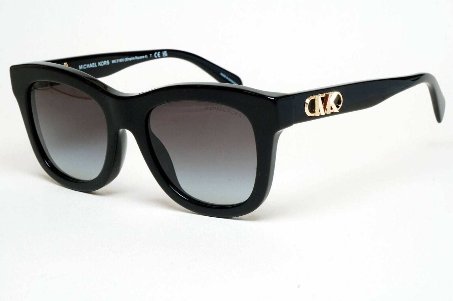 Michael Kors Sunglasses Black Gold Grey MK 2193U Empire Square 4 3005/8G