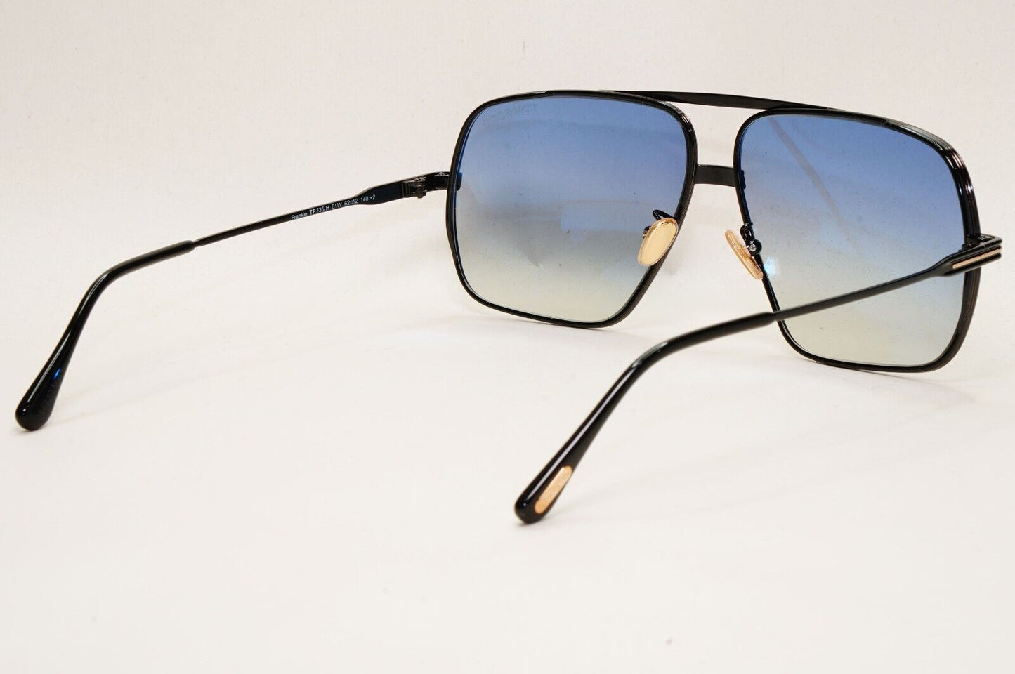 Tom Ford Sunglasses Frankie Black Blue Gradient Navigator FT0735 TF 735-H 01W
