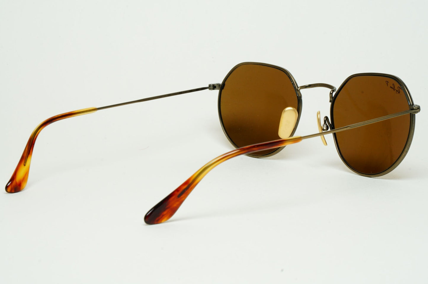 Ray-Ban Sunglasses Jack Titanium Polarised Brown Antique RB 8165 9207/57 51mm