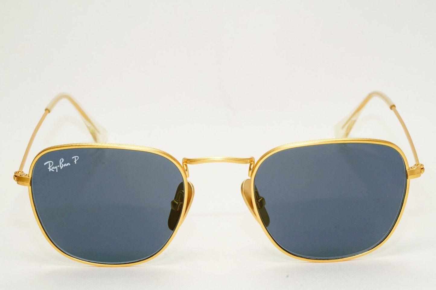 Ray-Ban Sunglasses Frank Titanium Polarised Gold Blue RB 8157 Frank 9217/T0 48mm