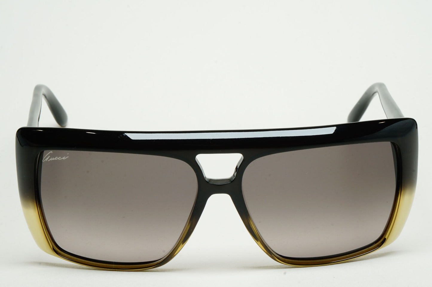 Gucci Sunglasses 2010 Vintage Unisex Square Black Grey GG 3532/S 3G0EU 59mm