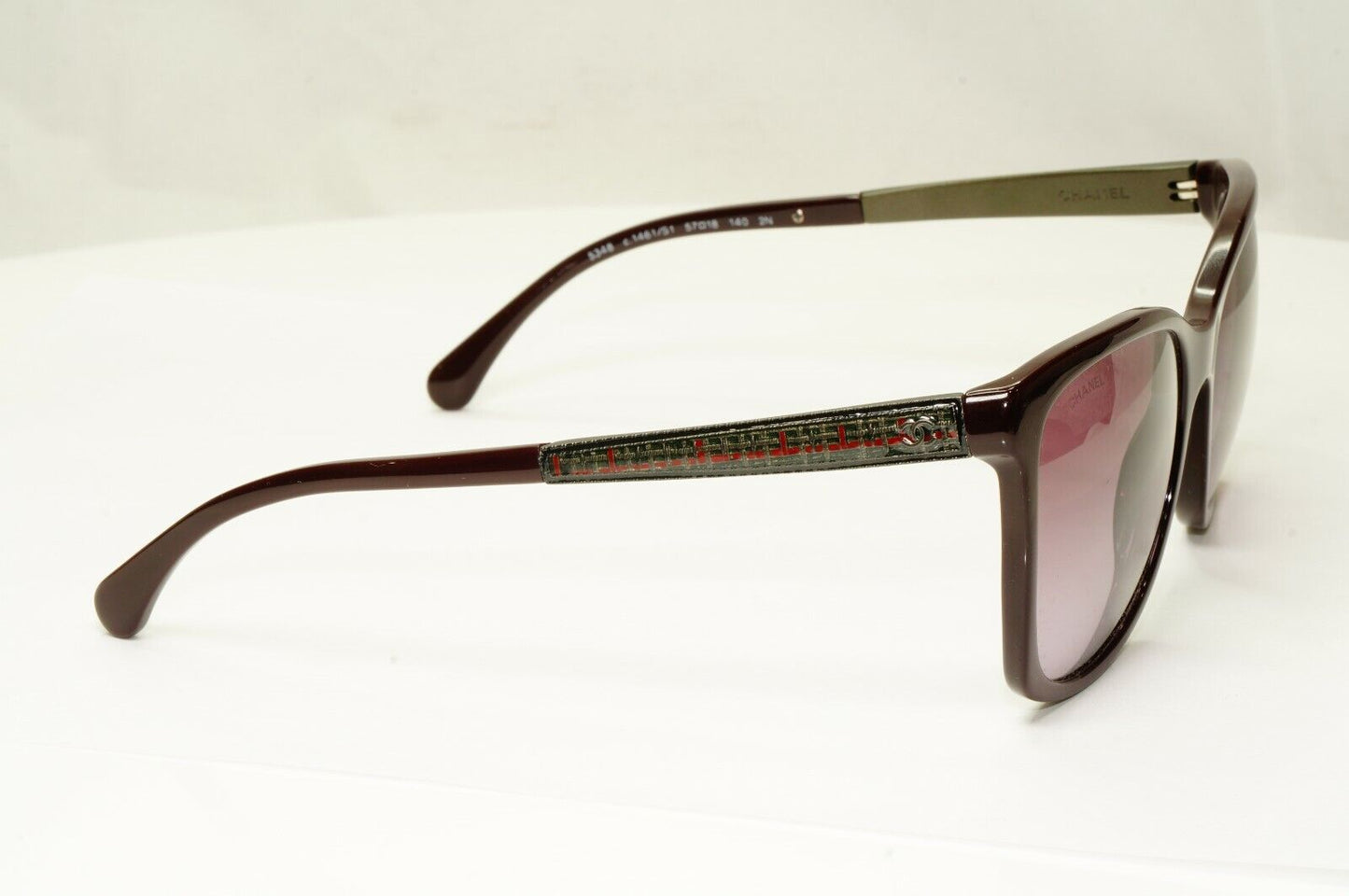 Chanel Sunglasses Burgundy Bordo Gradient Square Womens 5348 1461/S1 25640