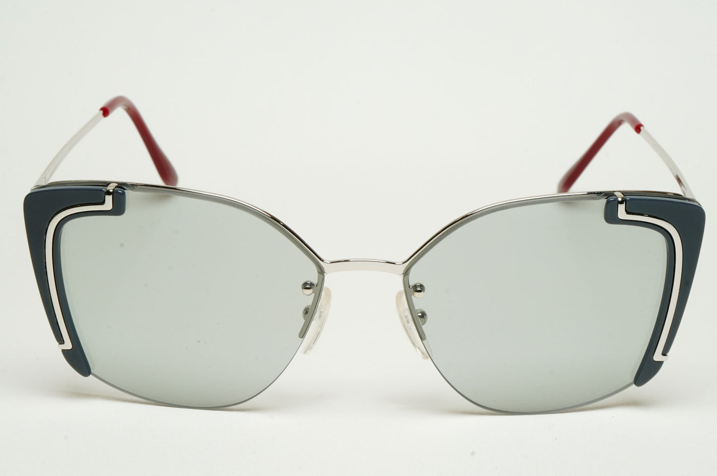Prada Sunglasses Silver Grey Square Rimless PR59VS SPR 59V 429-5J0