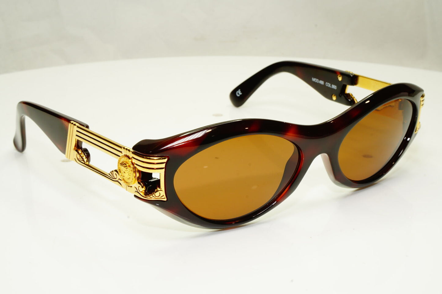Gianni Versace 1996 Mens Vintage Gold Medusa Biggie Sunglasses MOD 488 COL 900