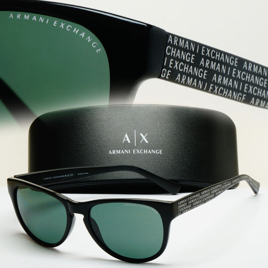 Armani Exchange Sunglasses 2015 Black Green Monogram AX 4015 8004/71 221124