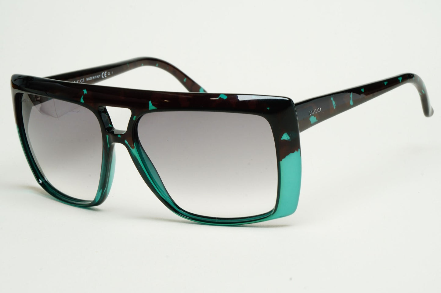Gucci Sunglasses 2010 Vintage Unisex Turquoise Havana Grey GG 3532/S 396O0 59mm