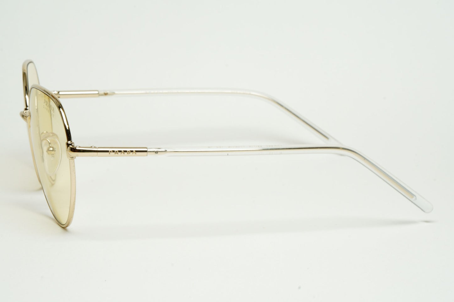 Prada Sunglasses Photochromic Gold Yellow Round PR65XS SPR 65X ZVN-01F