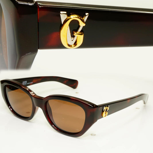 Gianni Versace 1996 Womens Vintage Gold Brown Sunglasses MOD 462 COL 900