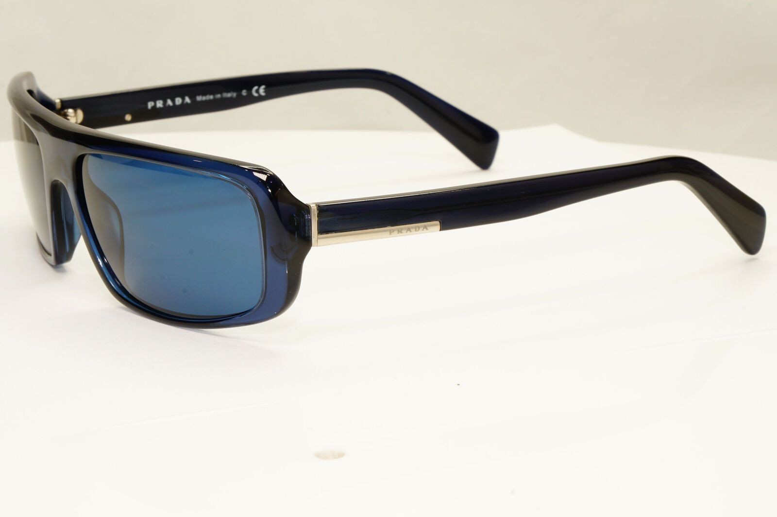 Prada 2011 Blue Sunglasses Rectangle Mens Fashion Rare PR03OS SPR 03O HA2-3M1