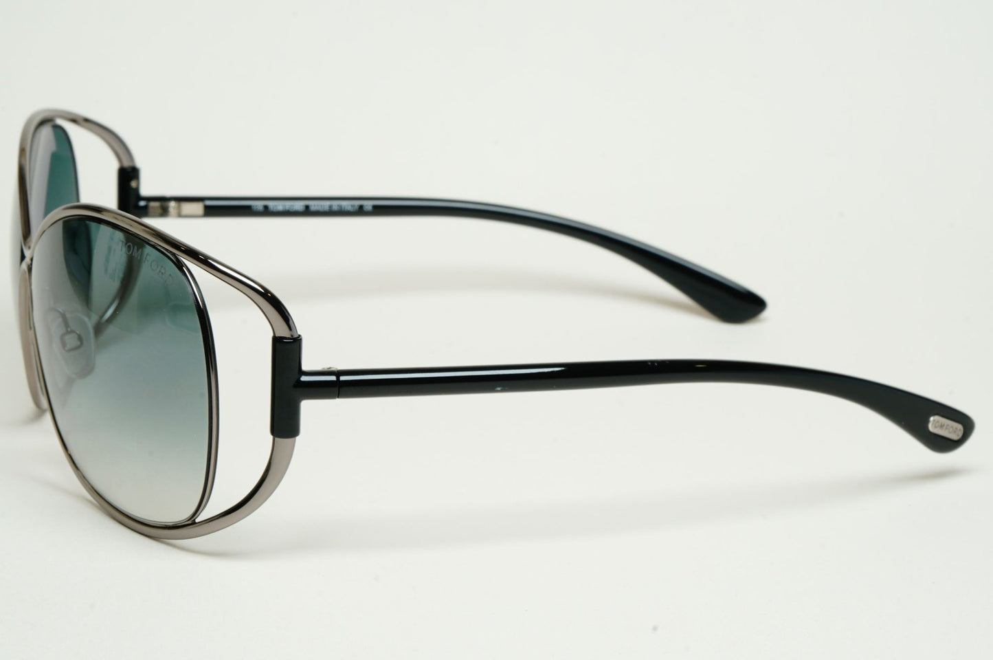 Tom Ford Sunglasses Eugenia Gunmetal Black Grey Gradient FT0156 TF 156 08B