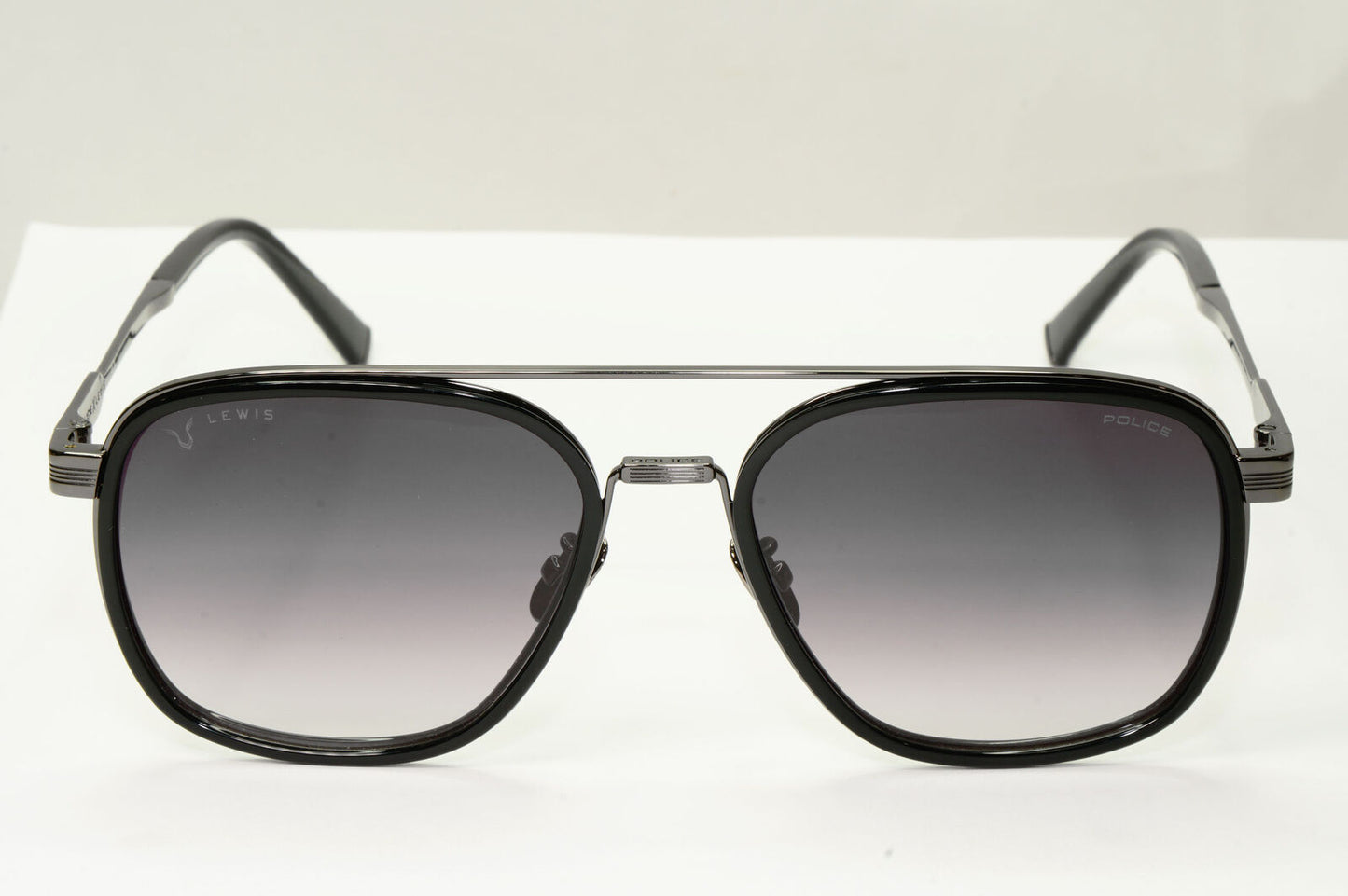 Police Lewis Hamilton F1 Sunglasses Black Smoke Gunmetal Square SPL C49 COL BLKY