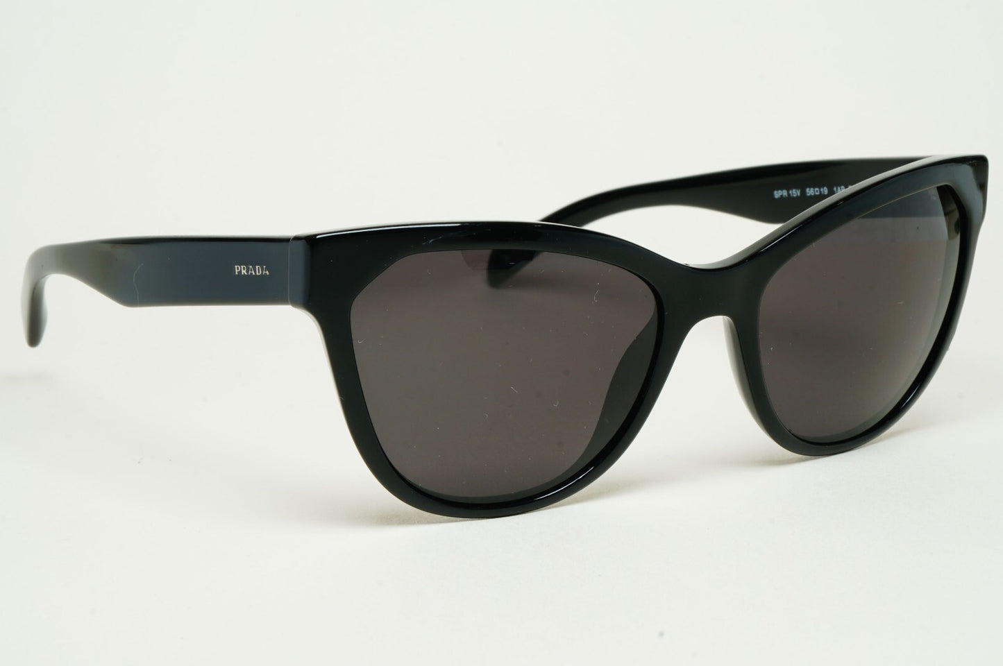 Prada Sunglasses 2015 Black Cat Eye Square PR15VS SPR 15V 1AB-5S0 56mm 100325