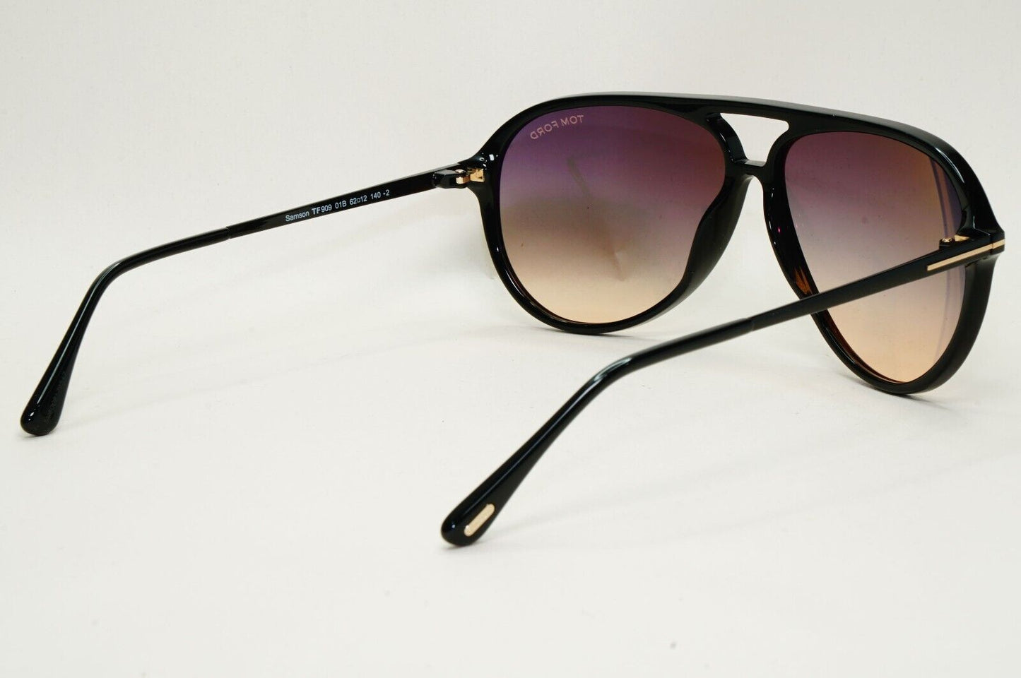 Tom Ford Sunglasses Samson Black Pilot Grey Gradient FT0909 TF 909 01B