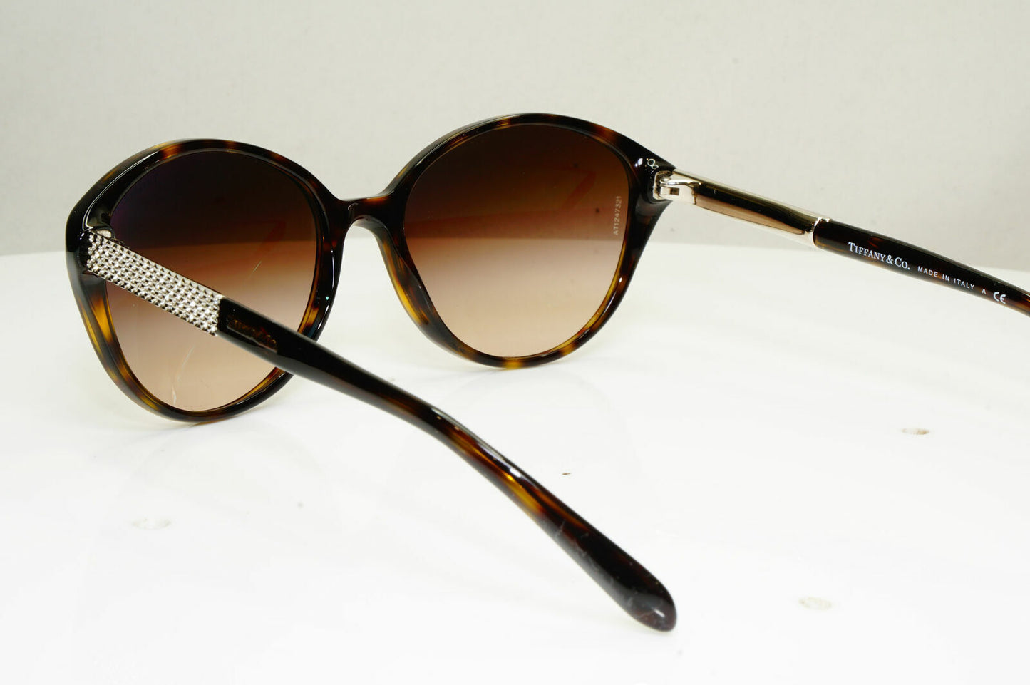Authentic Tiffany & Co Diamante Crystal Womens Sunglasses TF 4073 8015/3B 30146