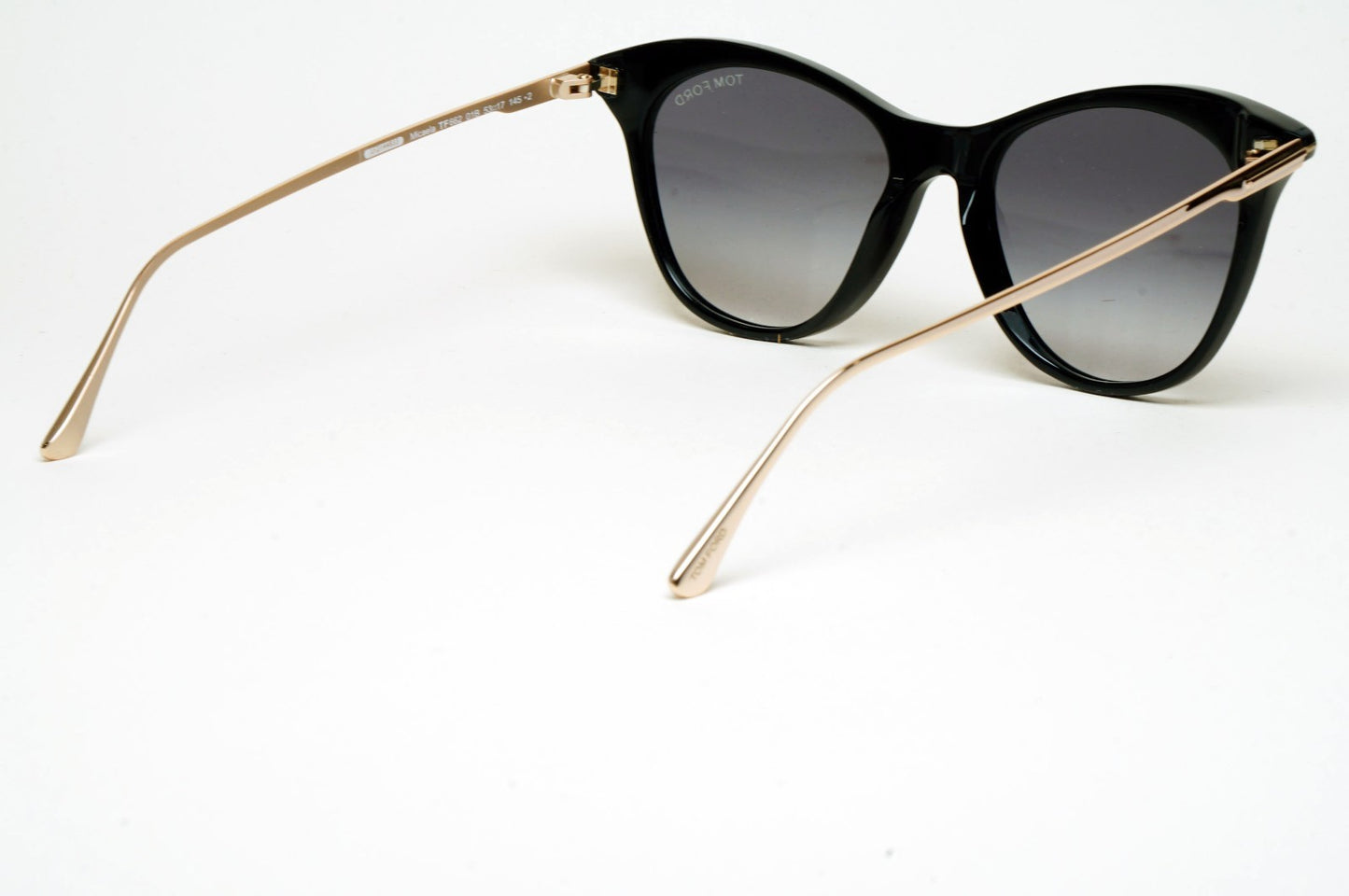 Tom Ford Sunglasses Micaela Black Gold Grey Smoke FT0662 TF 662 01B 53mm