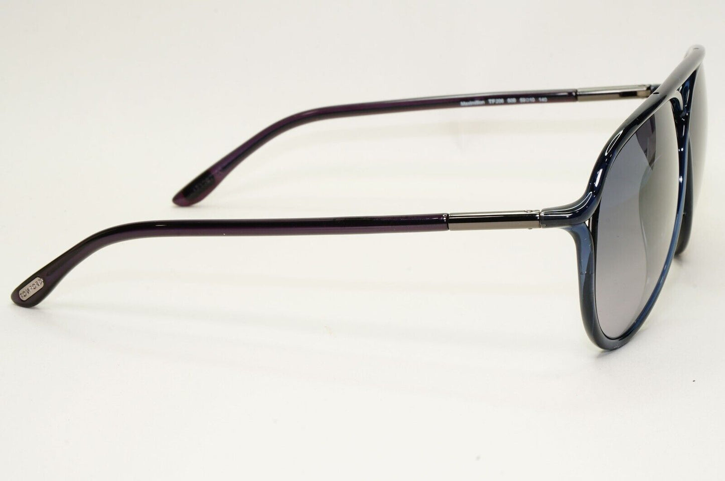 Tom Ford Sunglasses Maximillion Dark Blue Pilot Grey FT0206 TF 206 50B 59mm