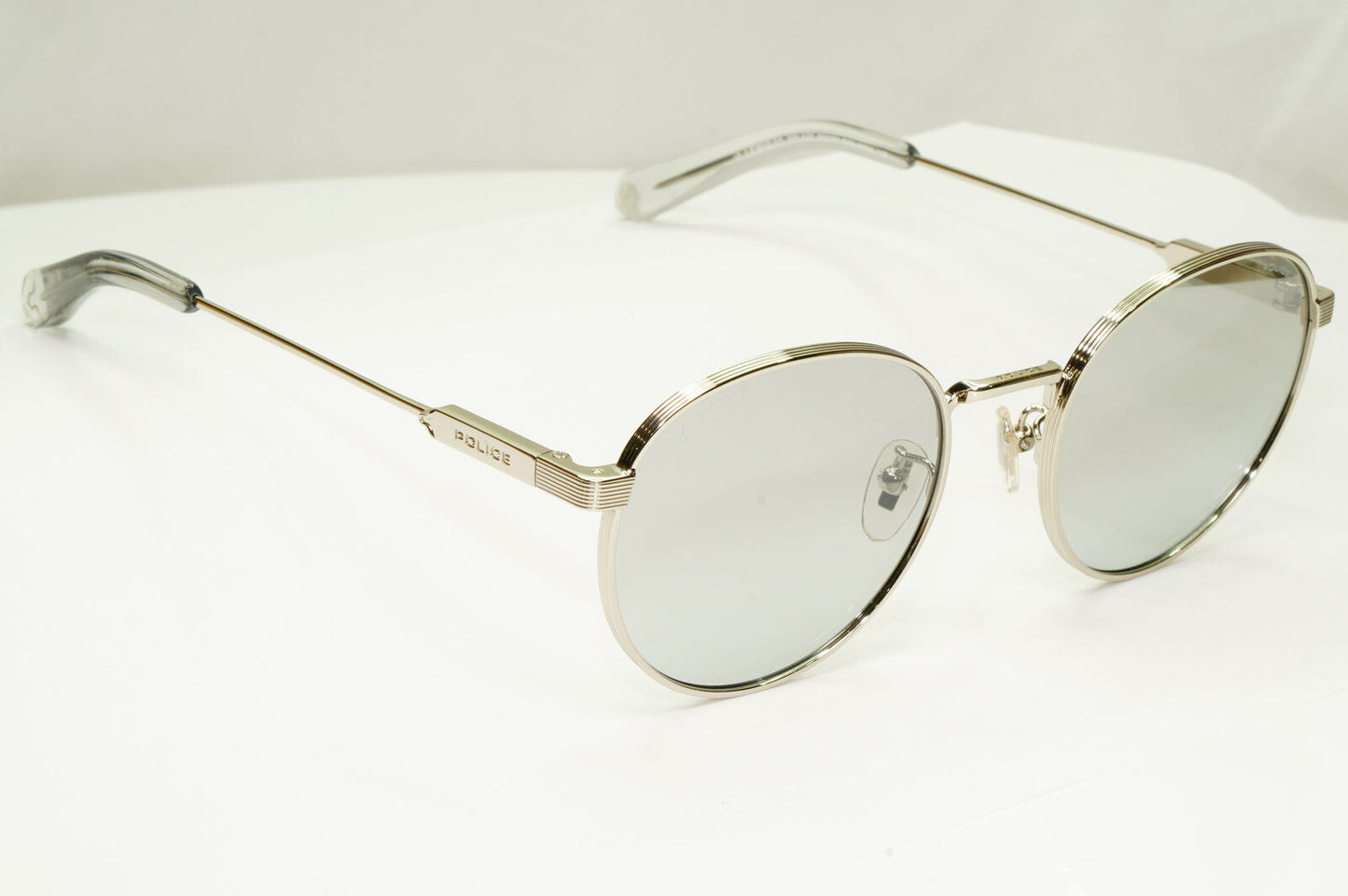 Police Lewis Hamilton F1 Sunglasses Silver Grey Mirror Round SPL A22 COL 579X