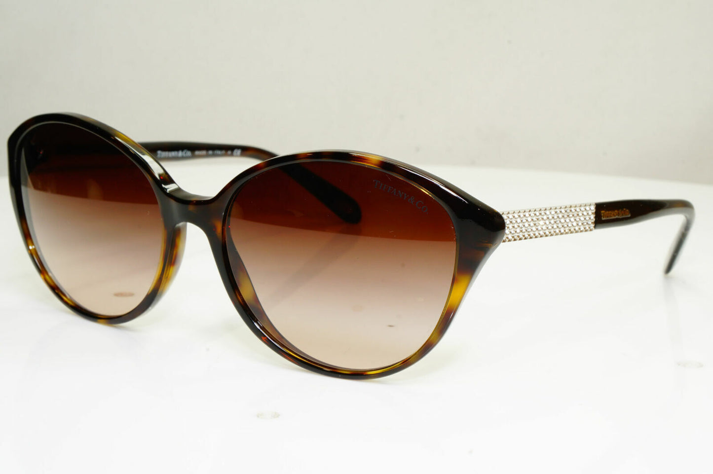 Authentic Tiffany & Co Diamante Crystal Womens Sunglasses TF 4073 8015/3B 30146
