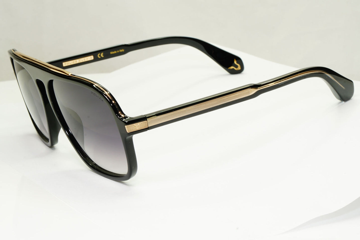 Police Lewis Hamilton F1 Sunglasses Black Gold Grey Lewis 38 SPL E20 COL 0700