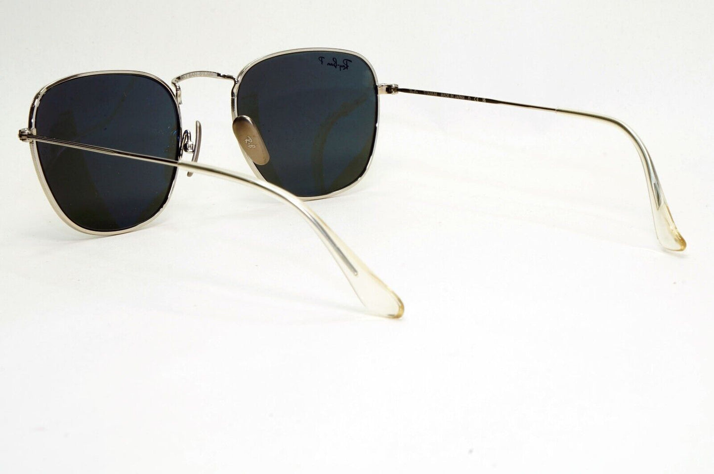 Ray-Ban Sunglasses Frank Titanium Polarized Silver Black RB 8157 9209/48 51mm