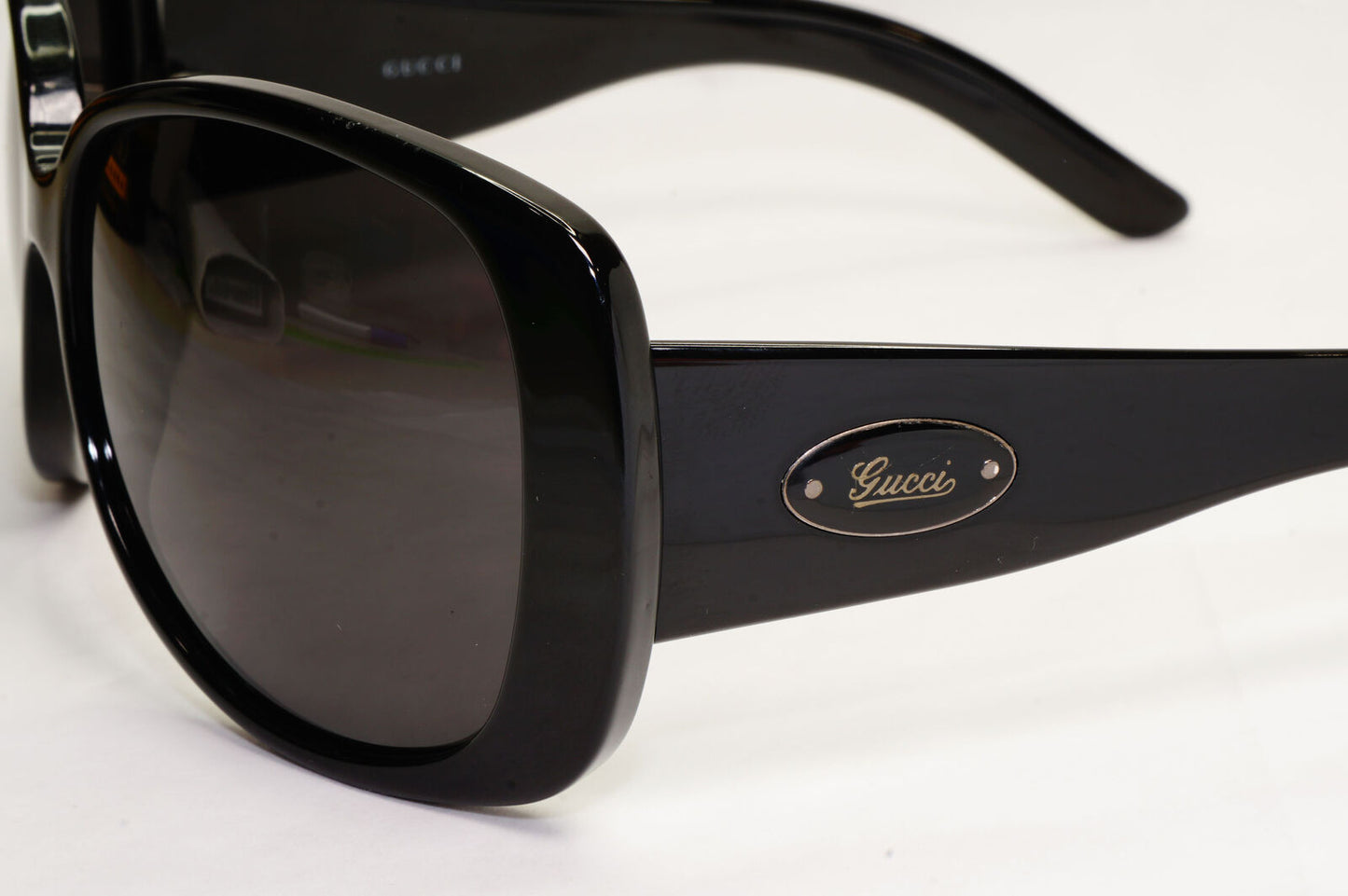 Gucci Sunglasses 2007 Vintage Black Square Large GG 2932/S 807LF 060324