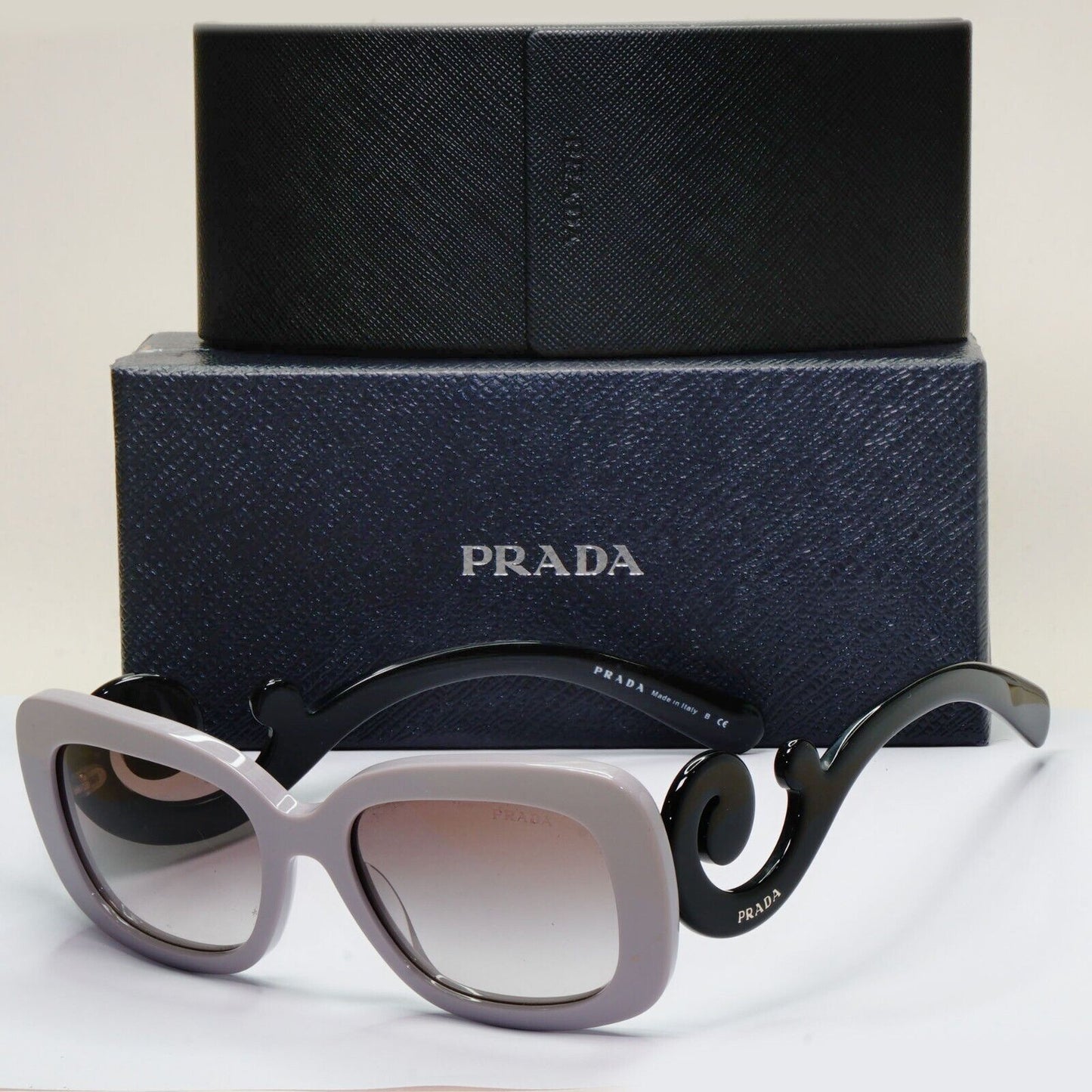 Prada Sunglasses Swirl Baroque Square Lilac Black PR27OS SPR 27O QE0-0A7 250924